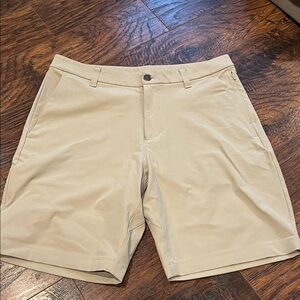 Men's Khaki Performance Stretch Shorts